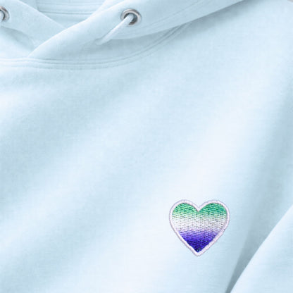 Hoodie - Herz - Gay (Bestickt)