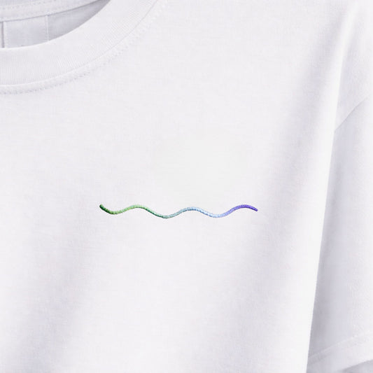 Premium Shirt - Welle - Gay (Bestickt)