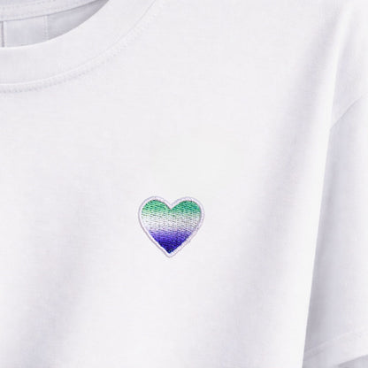 Premium Shirt - Herz - Gay (Bestickt)