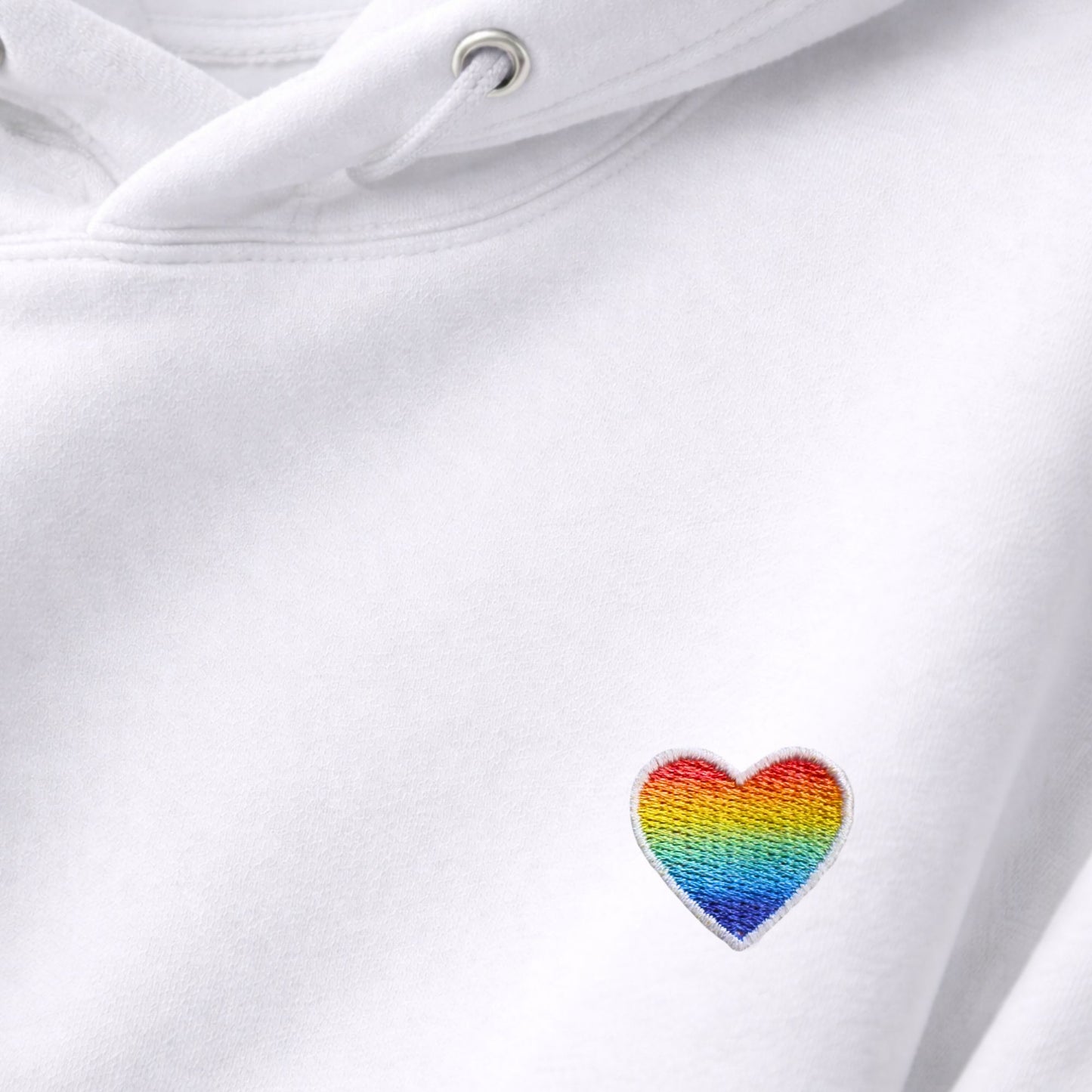 Hoodie - Herz - Queer (Bestickt)