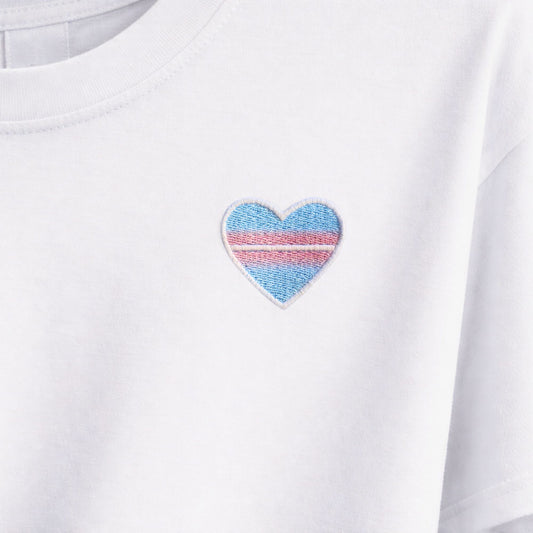 Premium Shirt - Herz - Trans (Bestickt)