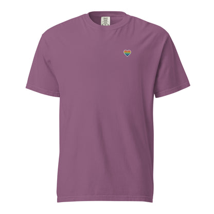 Premium Shirt - Herz - Queer (Bestickt)