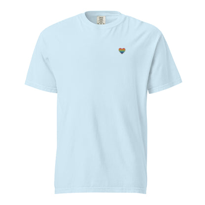 Premium Shirt - Herz - Queer (Bestickt)