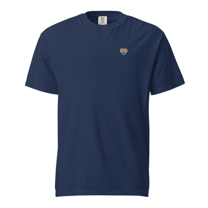 Premium Shirt - Herz - Queer (Bestickt)