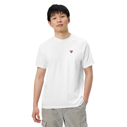 Premium Shirt - Herz - Queer (Bestickt)