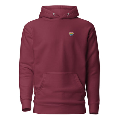 Hoodie - Herz - Queer (Bestickt)