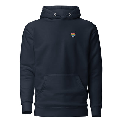 Hoodie - Herz - Queer (Bestickt)