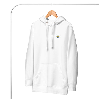 Hoodie - Herz - Queer (Bestickt)